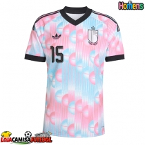 Camisa de Futebol Bélgica Thomas Meunier #15 Equipamento Secundário Mundo 2026 Manga Curta